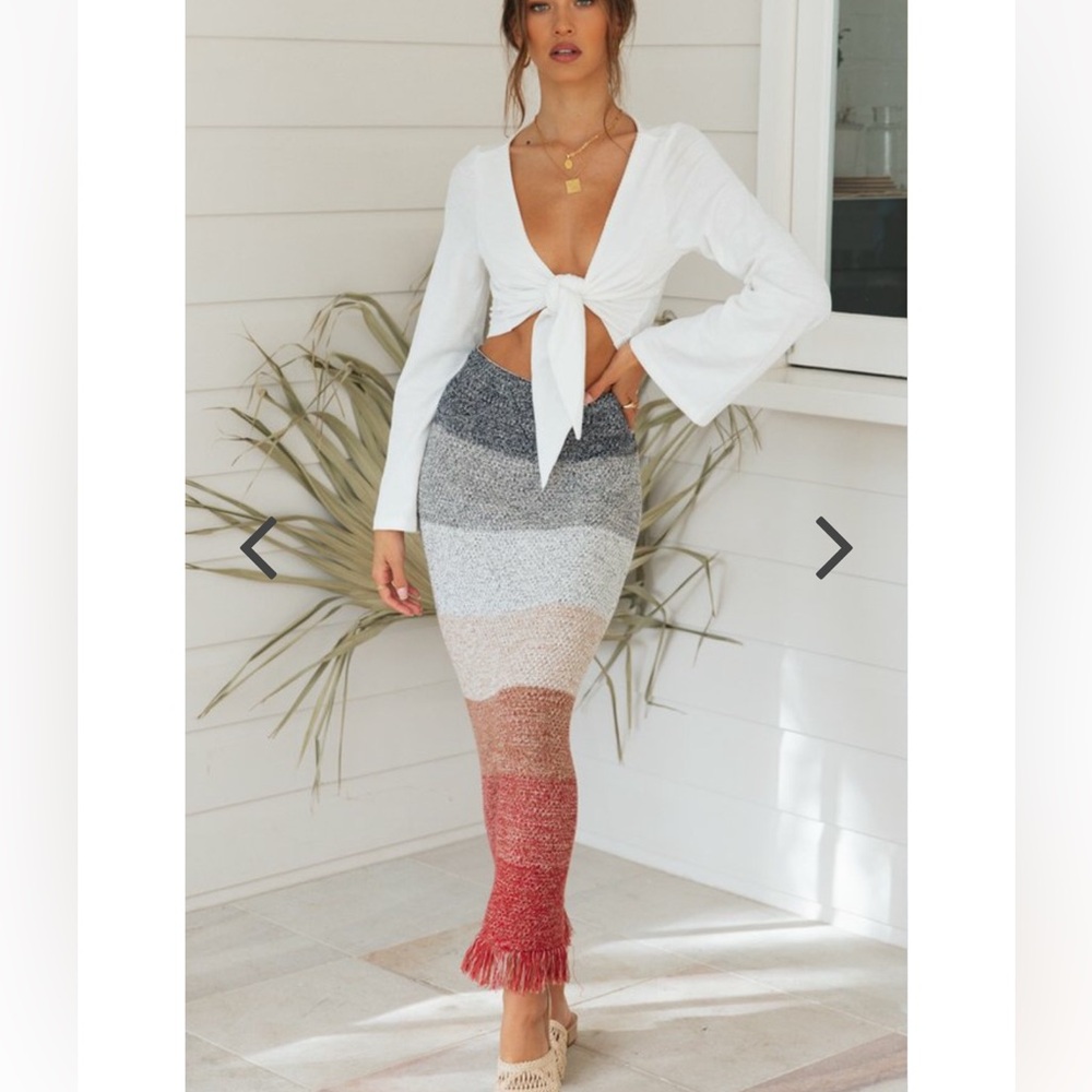 Mura Boutique multi colored woven skirt